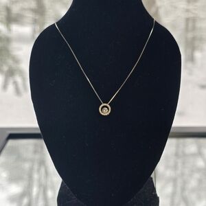 ZALES 14K WHITE GOLD NECKLACE WITH 1/4 CARAT DIAMOND PENDANT